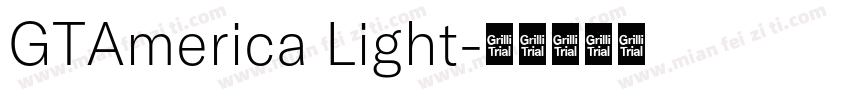 GTAmerica Light字体转换